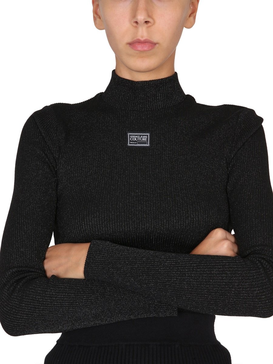 Versace Jeans Couture Logo Patch Knit Jumper