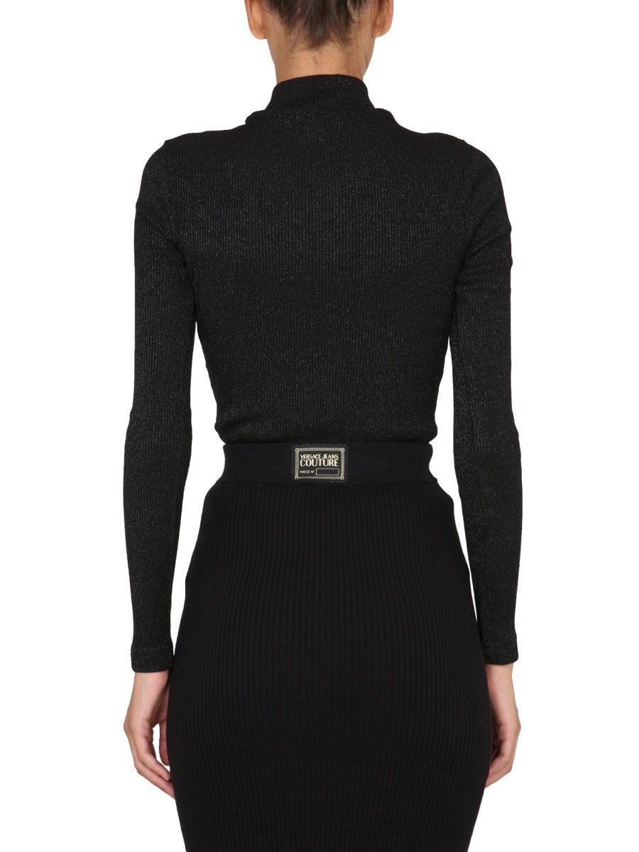 Versace Jeans Couture Logo Patch Knit Jumper