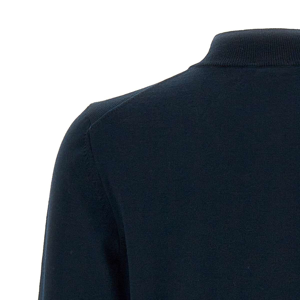 Boss Hugo Boss Logo Embroidered Zipped Knit Cardigan