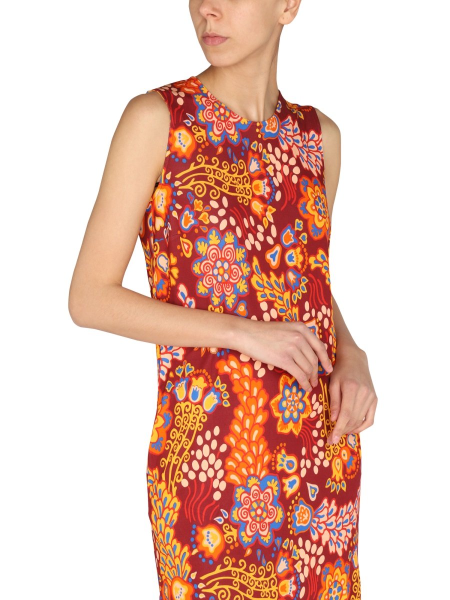 La Doublej Allover Print Sleeveless Mini Dress