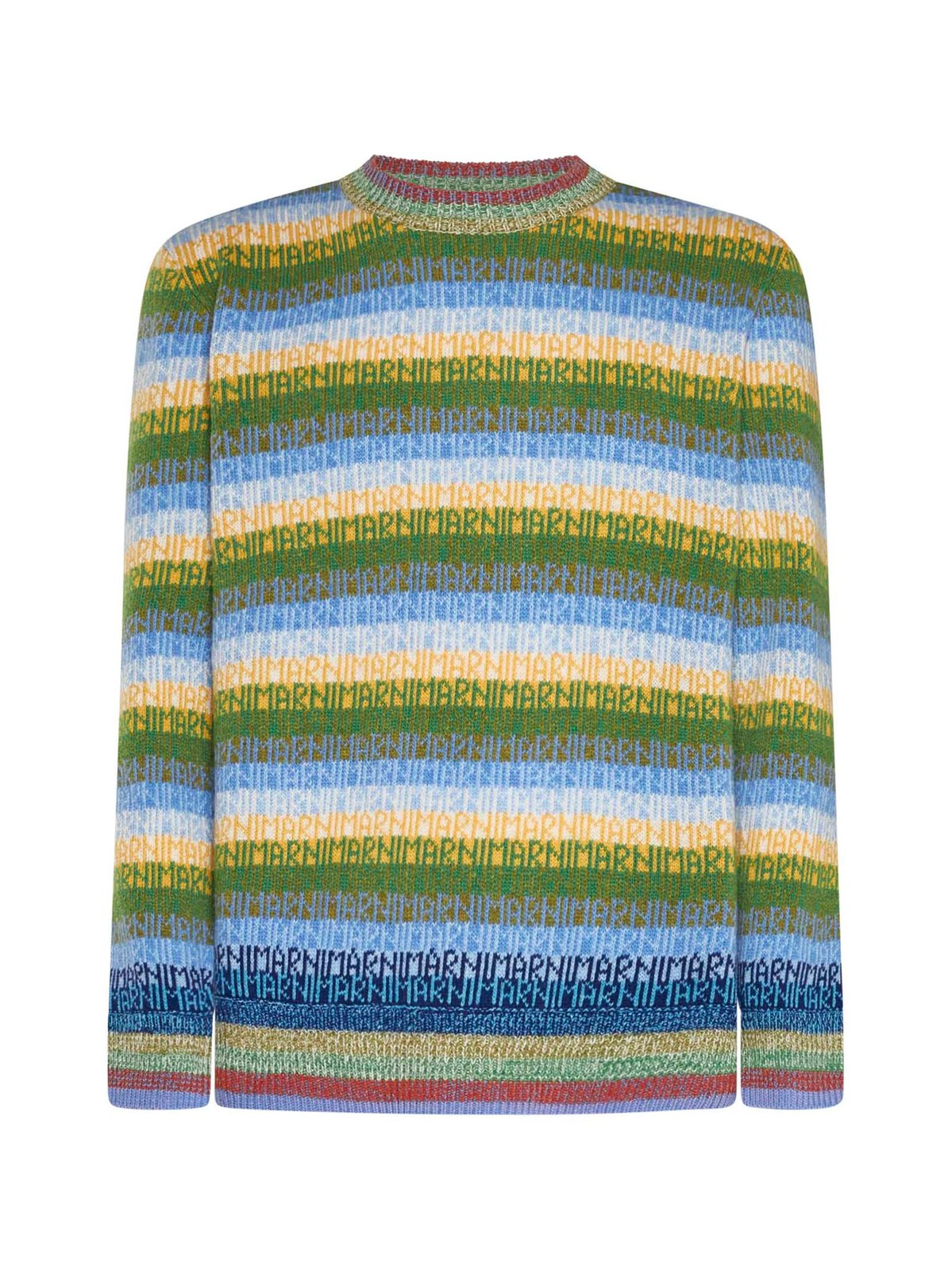 Marni Striped Intarsia-Knit Jumper