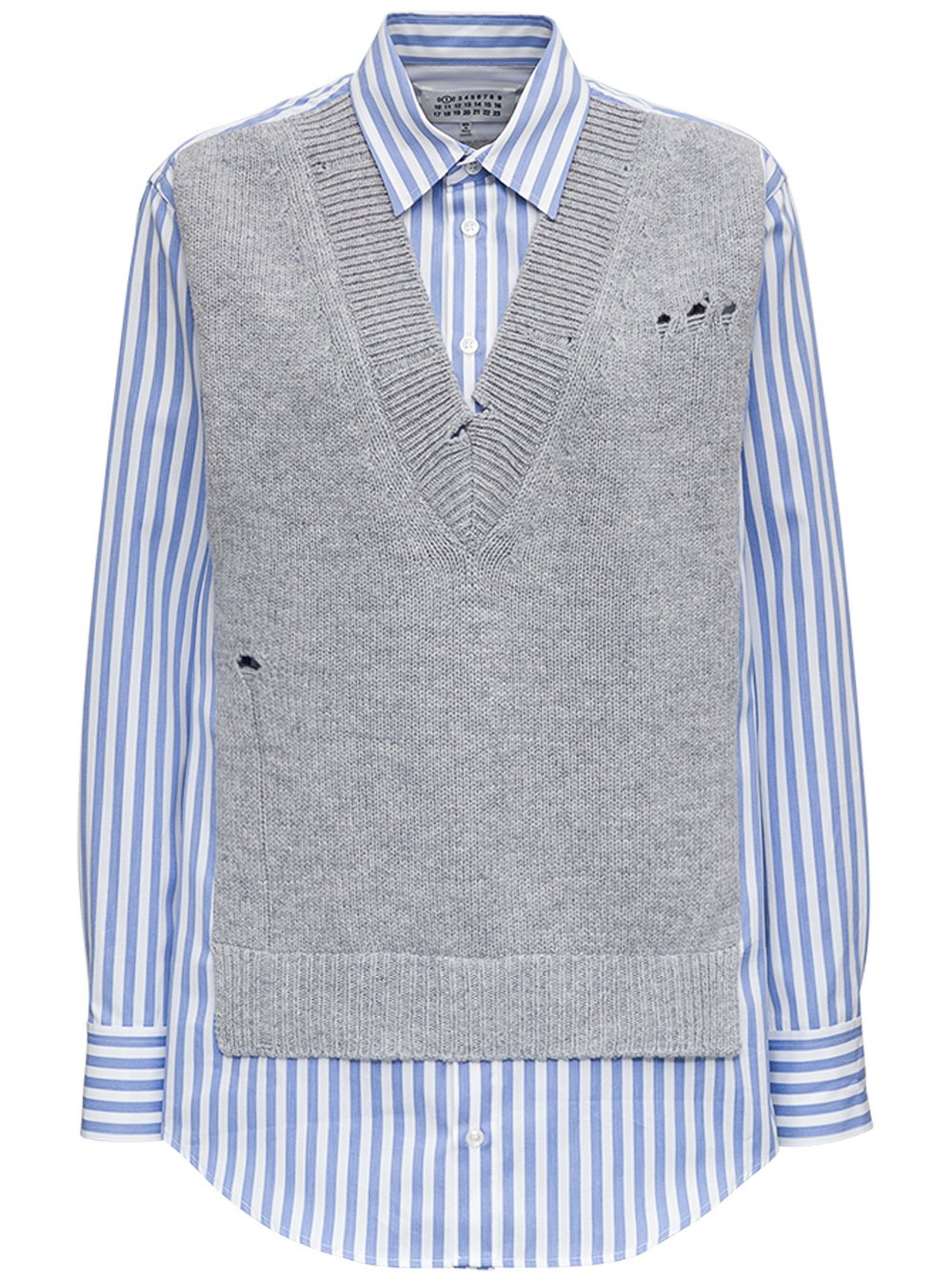 Maison Margiela Distressed Vest Layered Shirt 2 Maison Margiela Distressed Vest Layered Shirt