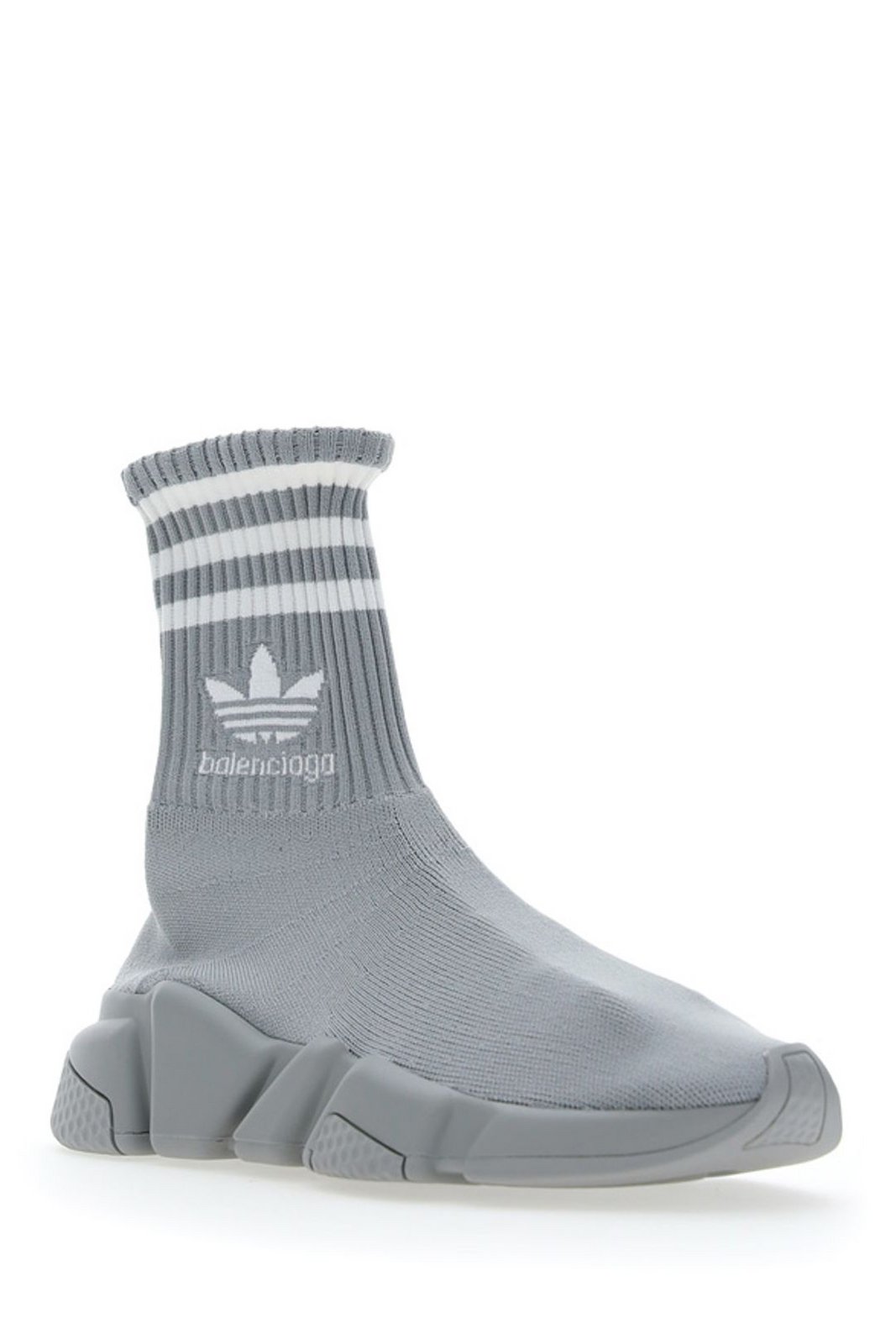 Balenciaga X Adidas Logo Embroidered Sock Sneakers