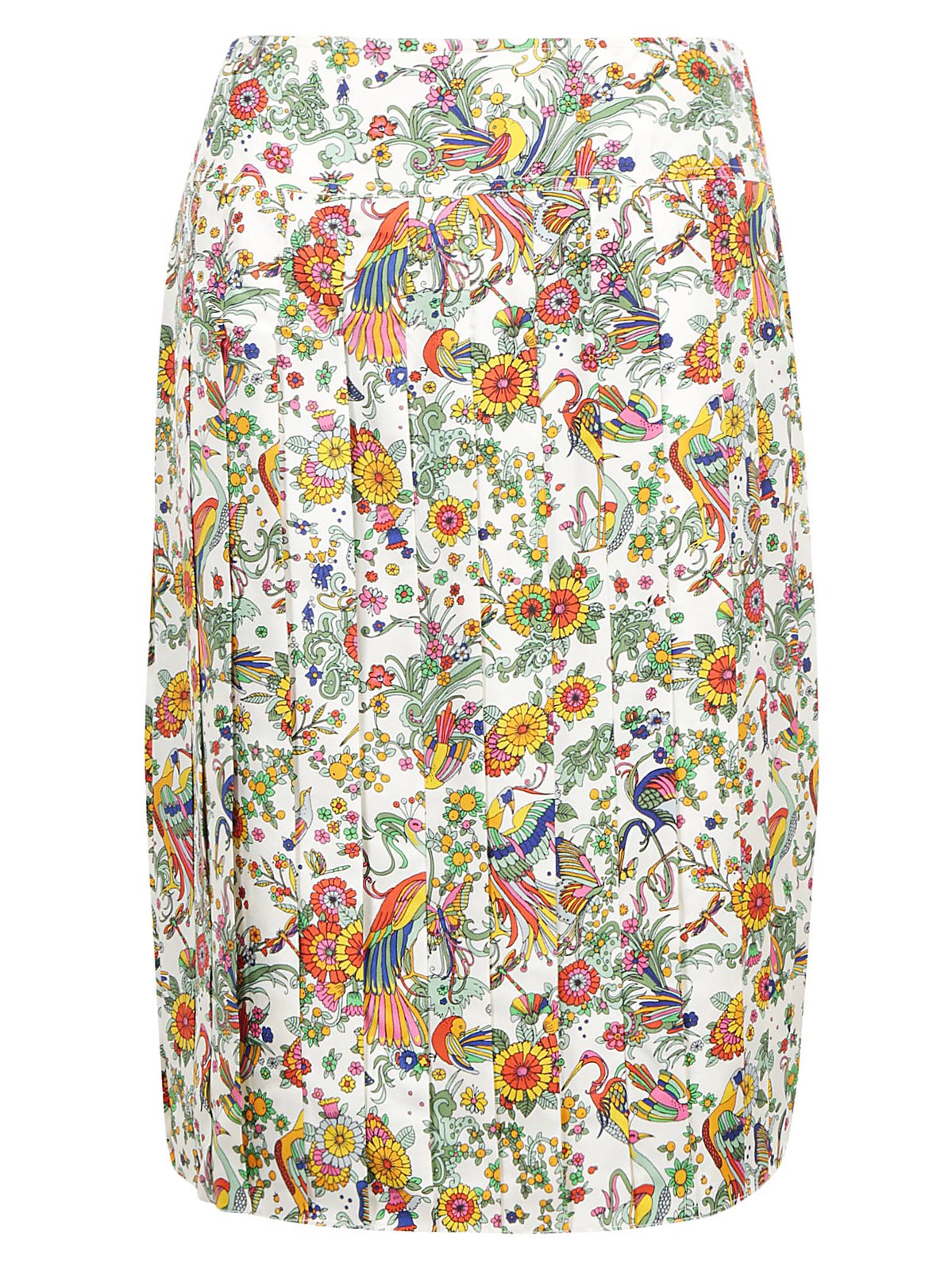 Tory Burch Floral Print High-Waisted Skirt