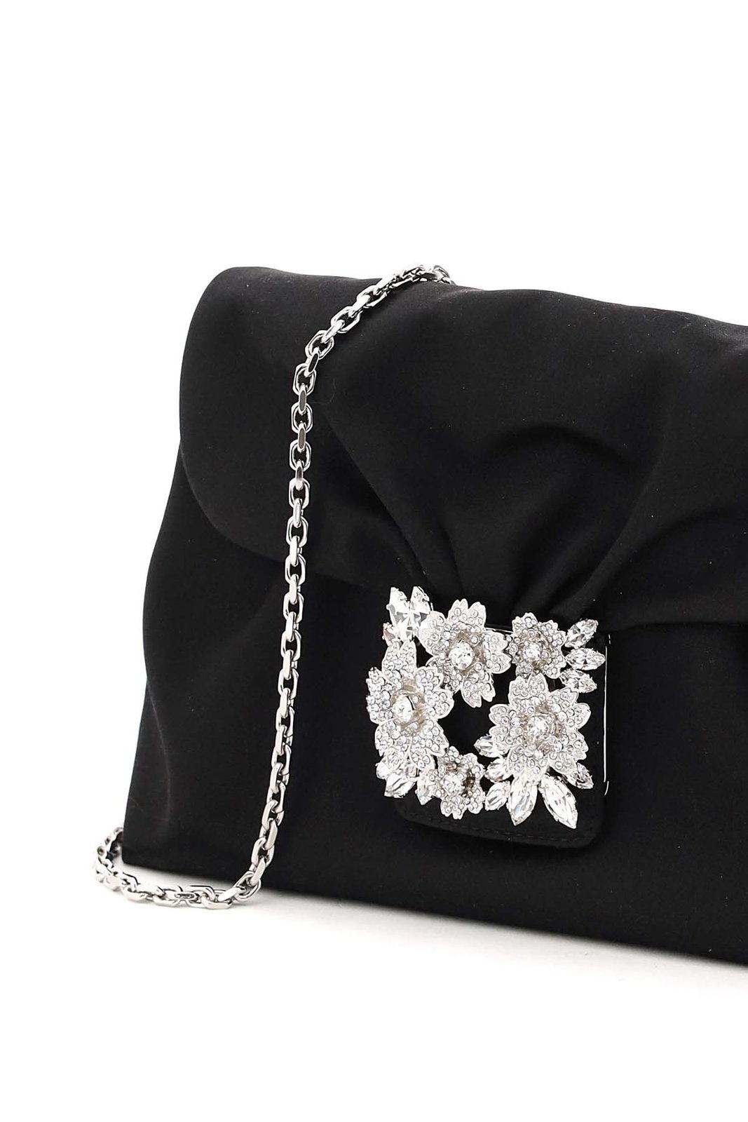 Roger Vivier Embellished Draped Clutch Bag