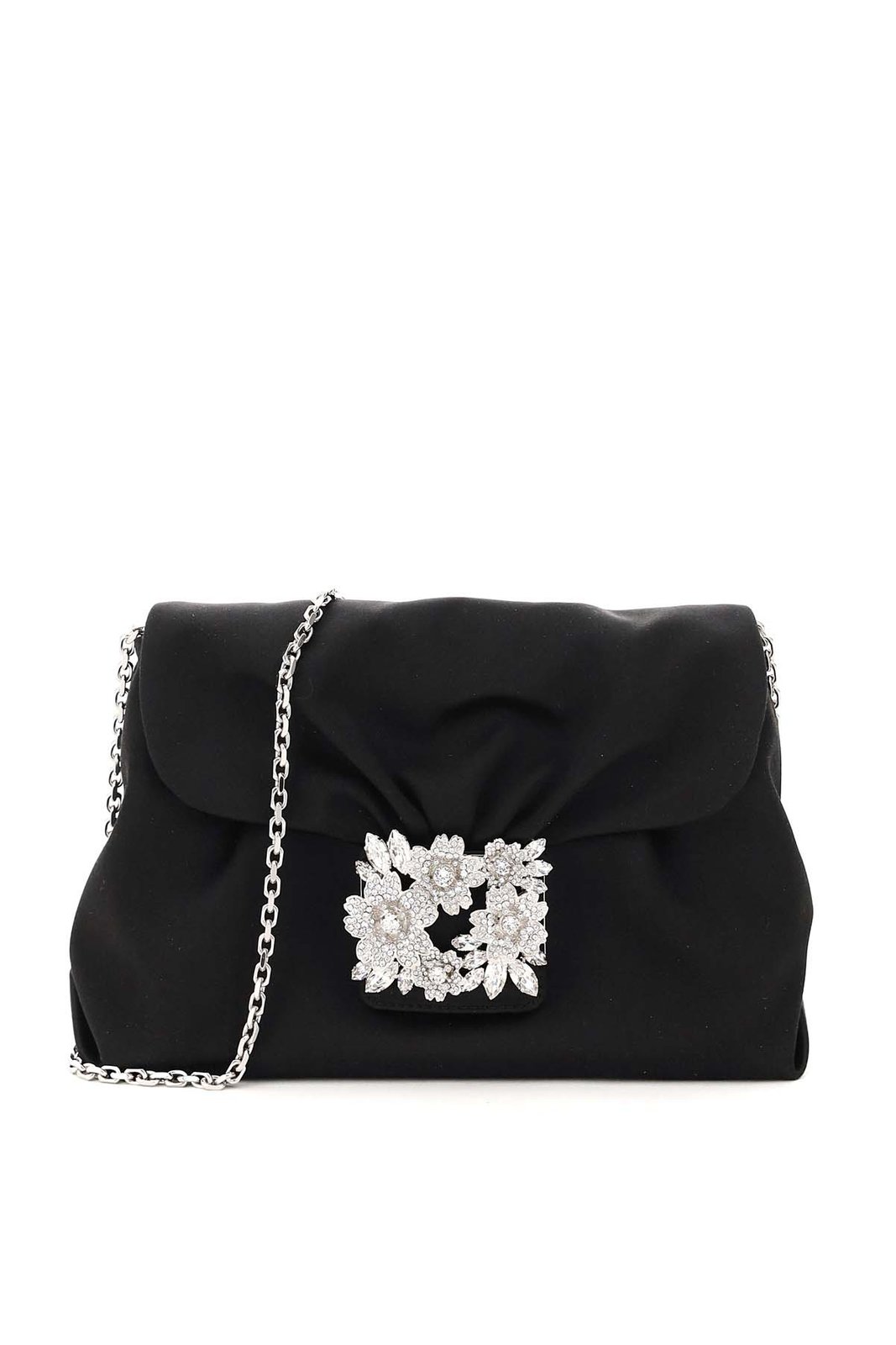 Roger Vivier Embellished Draped Clutch Bag