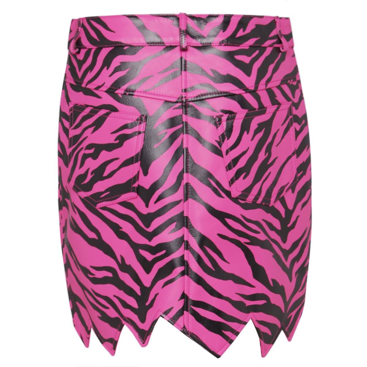 Moschino Zebra-Print Mini Skirt