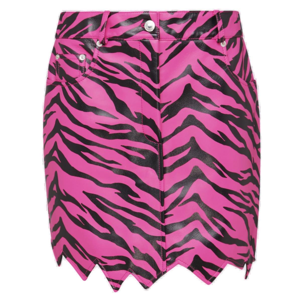 Moschino Zebra-Print Mini Skirt