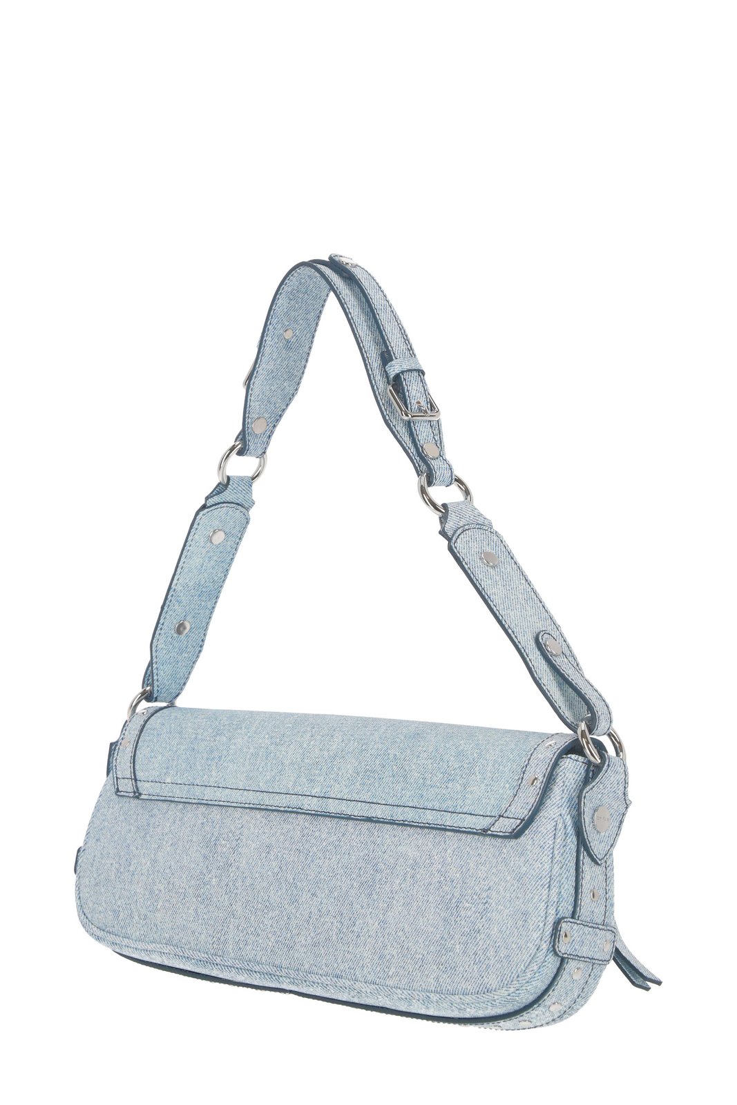 By Far Maddy Studded Flap Closured Shoulder Bag