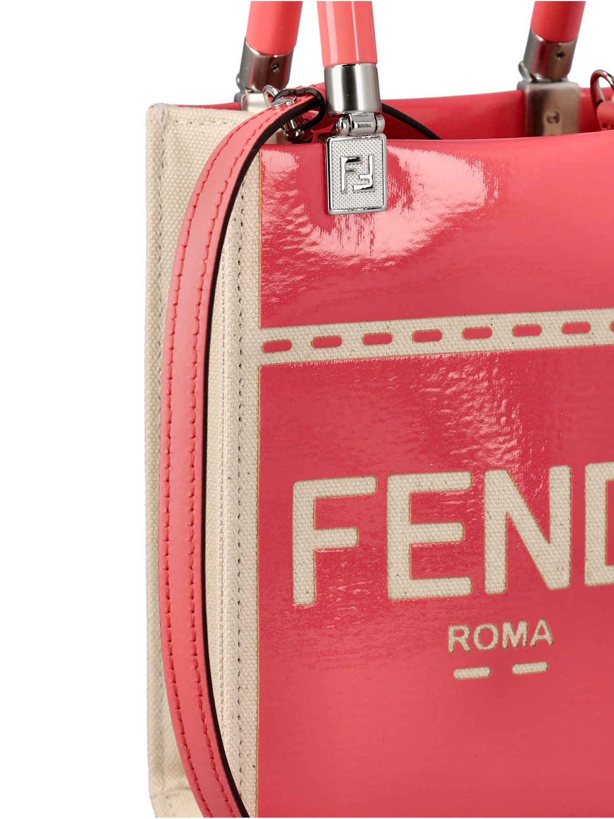 Fendi Logo Detailed Sunshine Small Shopper Bag