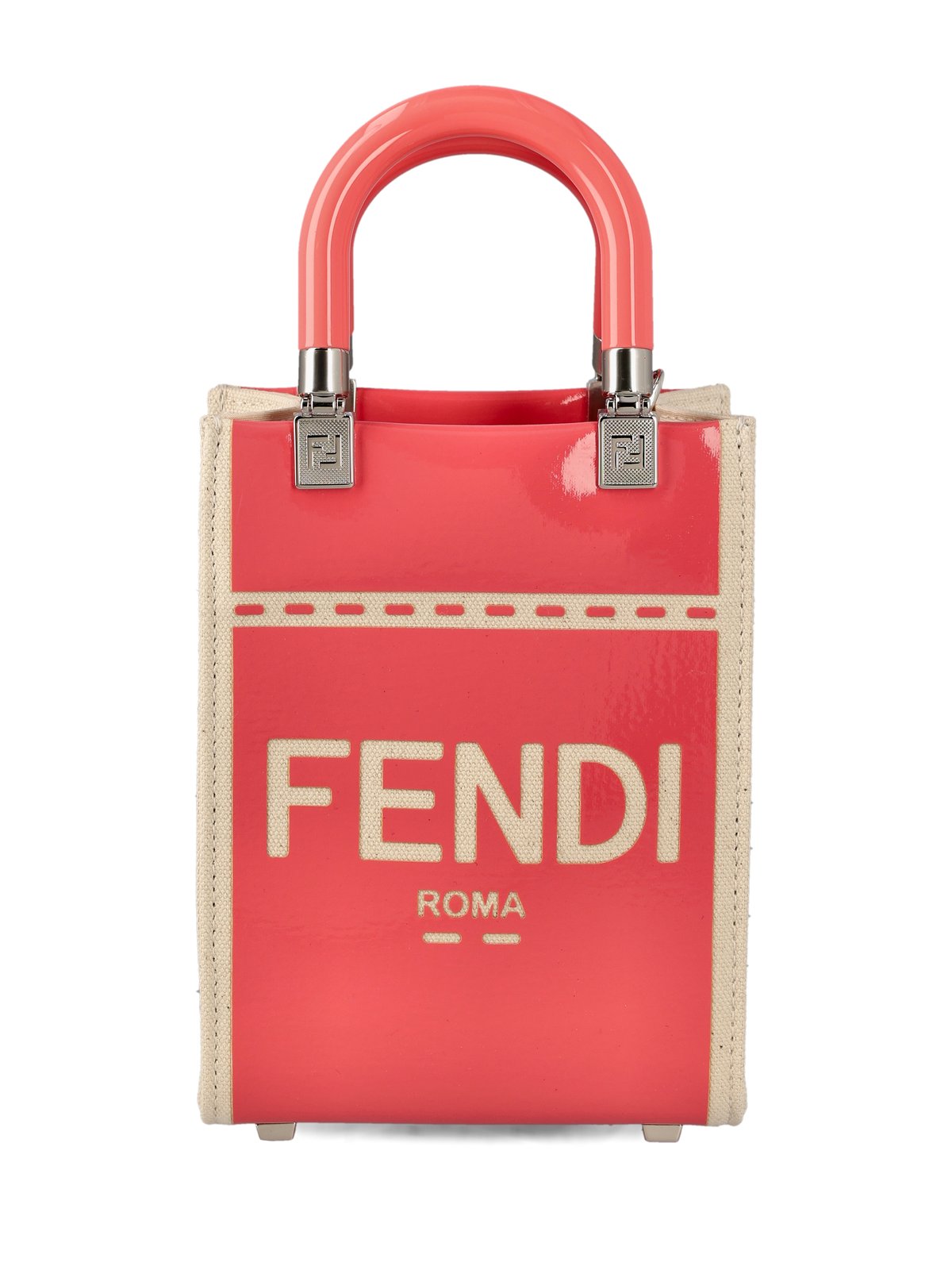 Fendi Logo Detailed Sunshine Small Shopper Bag