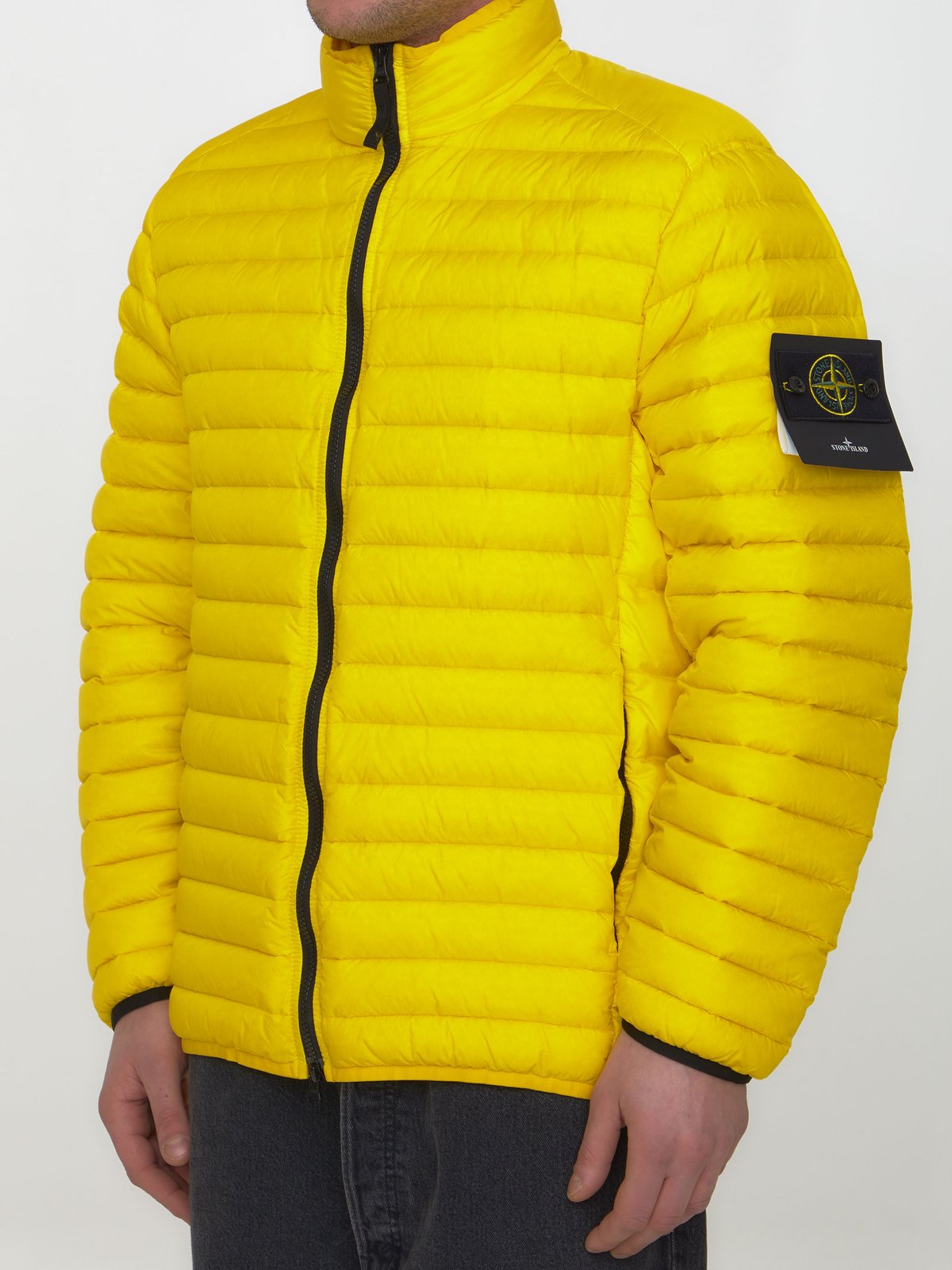 Stone Island Logo Patch Zip-Up Padded Jacket 4 Stone Island Logo Patch Zip-Up Padded Jacket