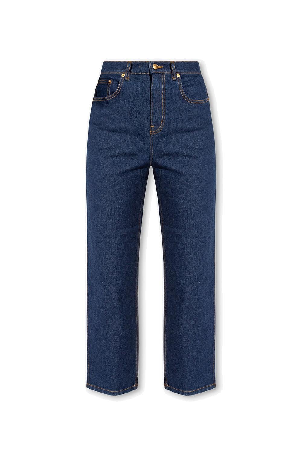 Tory Burch Stretch-Schlagjeans mit hoher Taille 2 Tory Burch Stretch-Schlagjeans mit hoher Taille