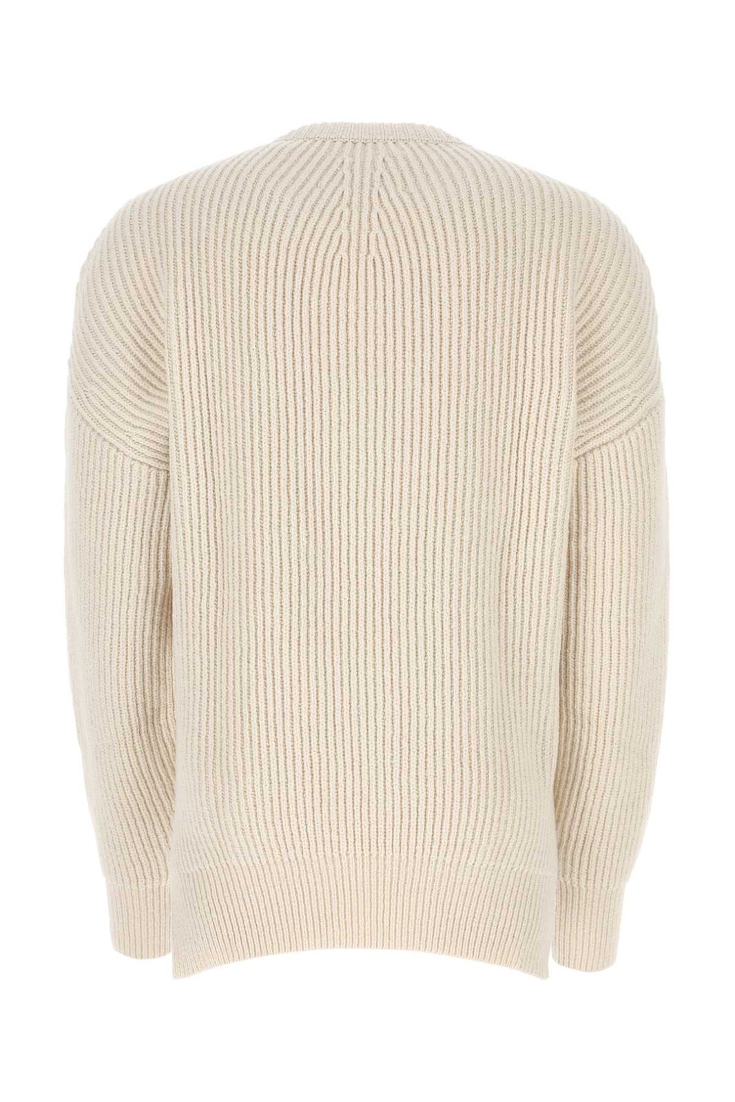 Jil Sander Gerippter, asymmetrischer Strickpullover