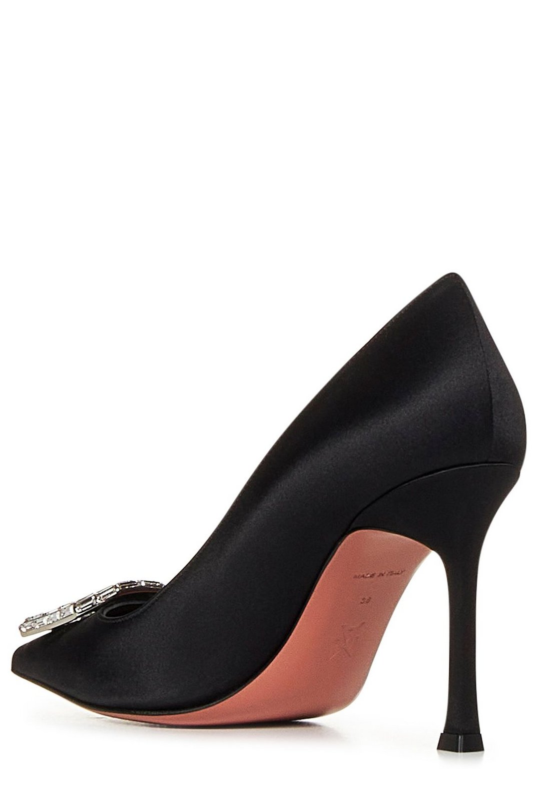Amina Muaddi verzierte Pumps mit spitzen Zehen