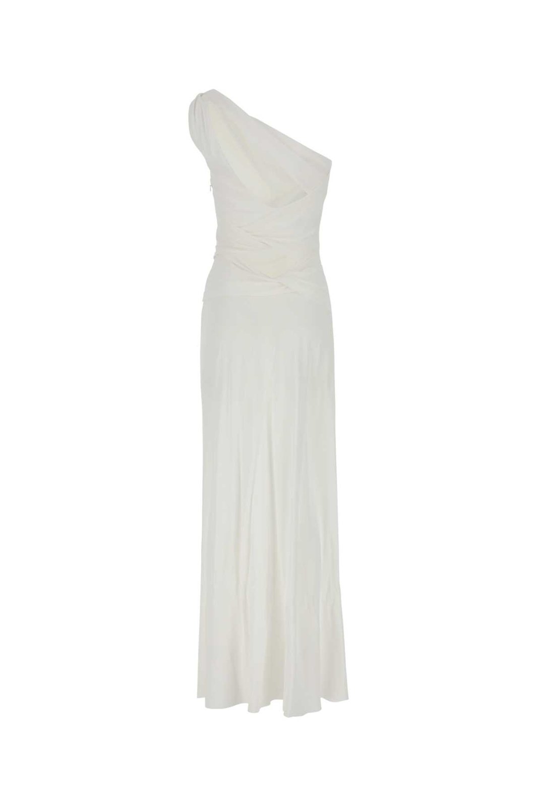 Alberta Ferretti Gerafftes One-Shoulder-Kleid