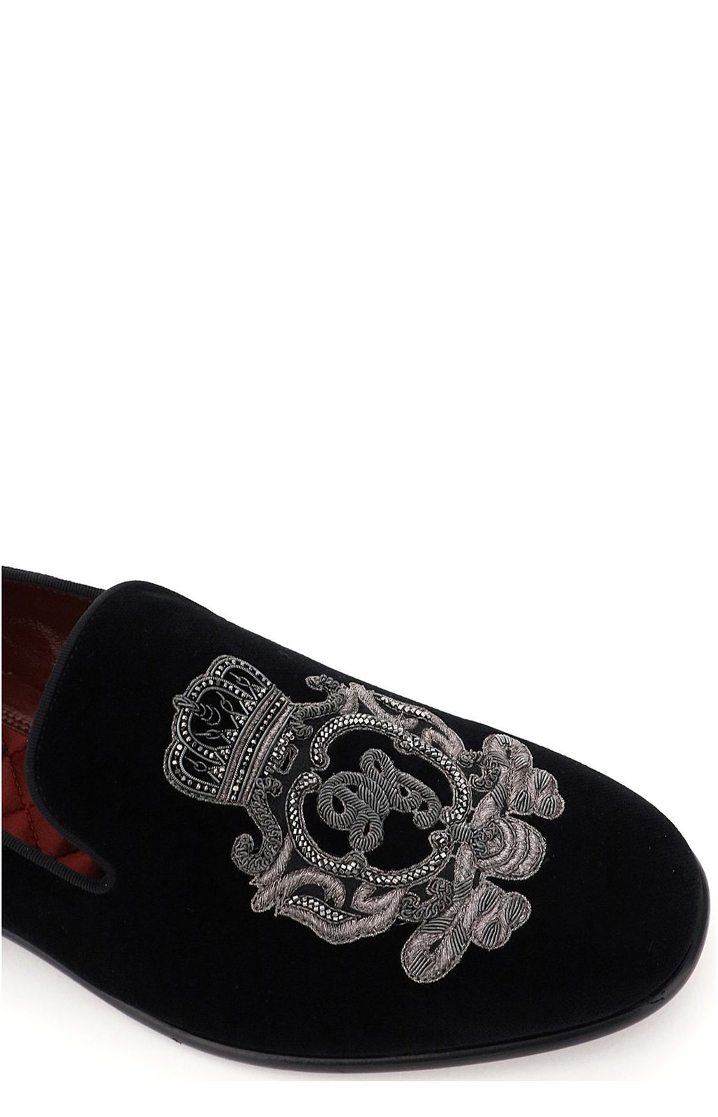 Dolce & Gabbana Monogram Embroidered Loafers