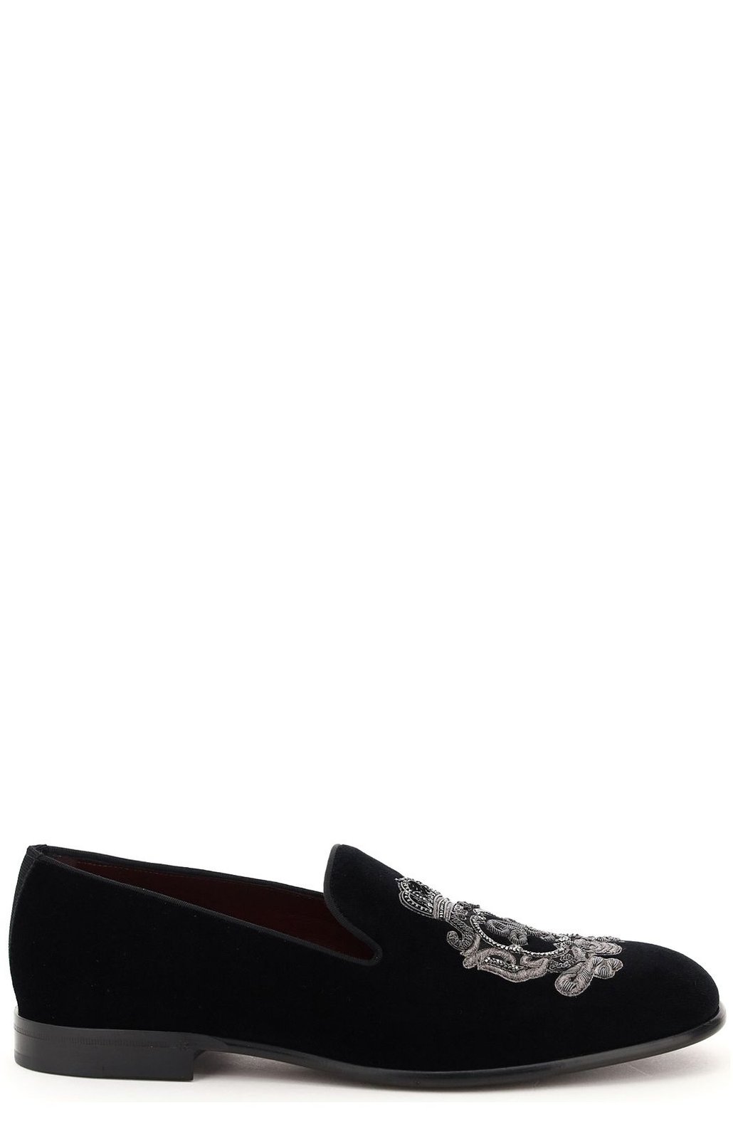 Dolce & Gabbana Monogram Embroidered Loafers