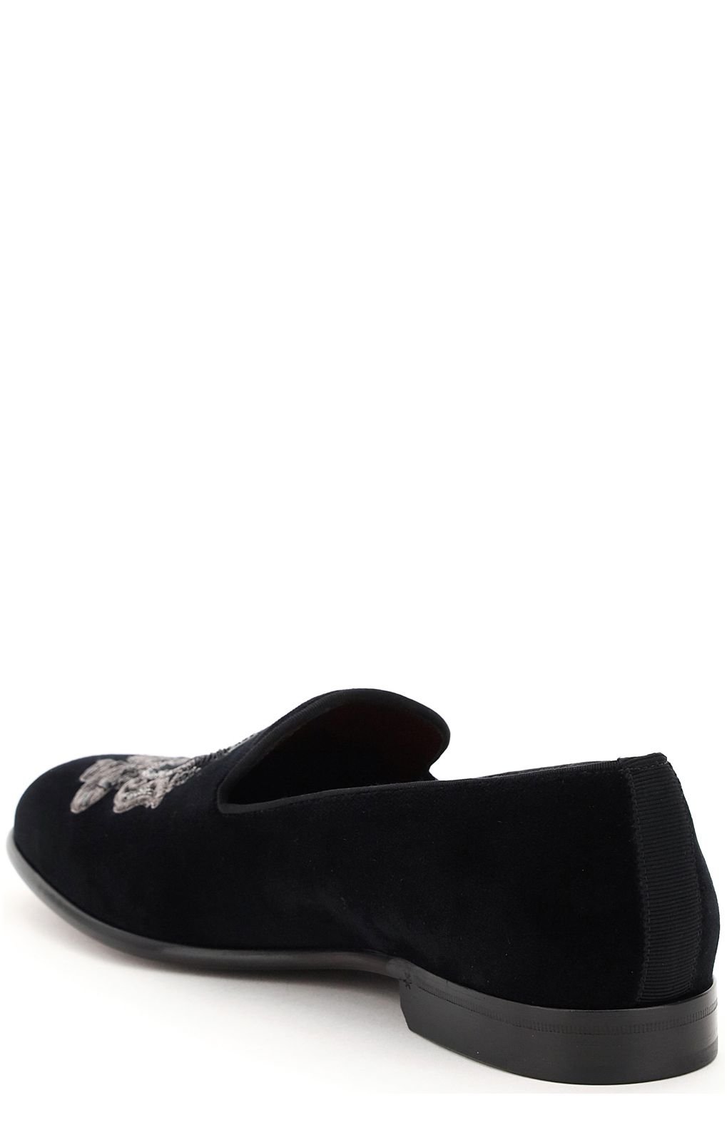 Dolce & Gabbana Monogram Embroidered Loafers