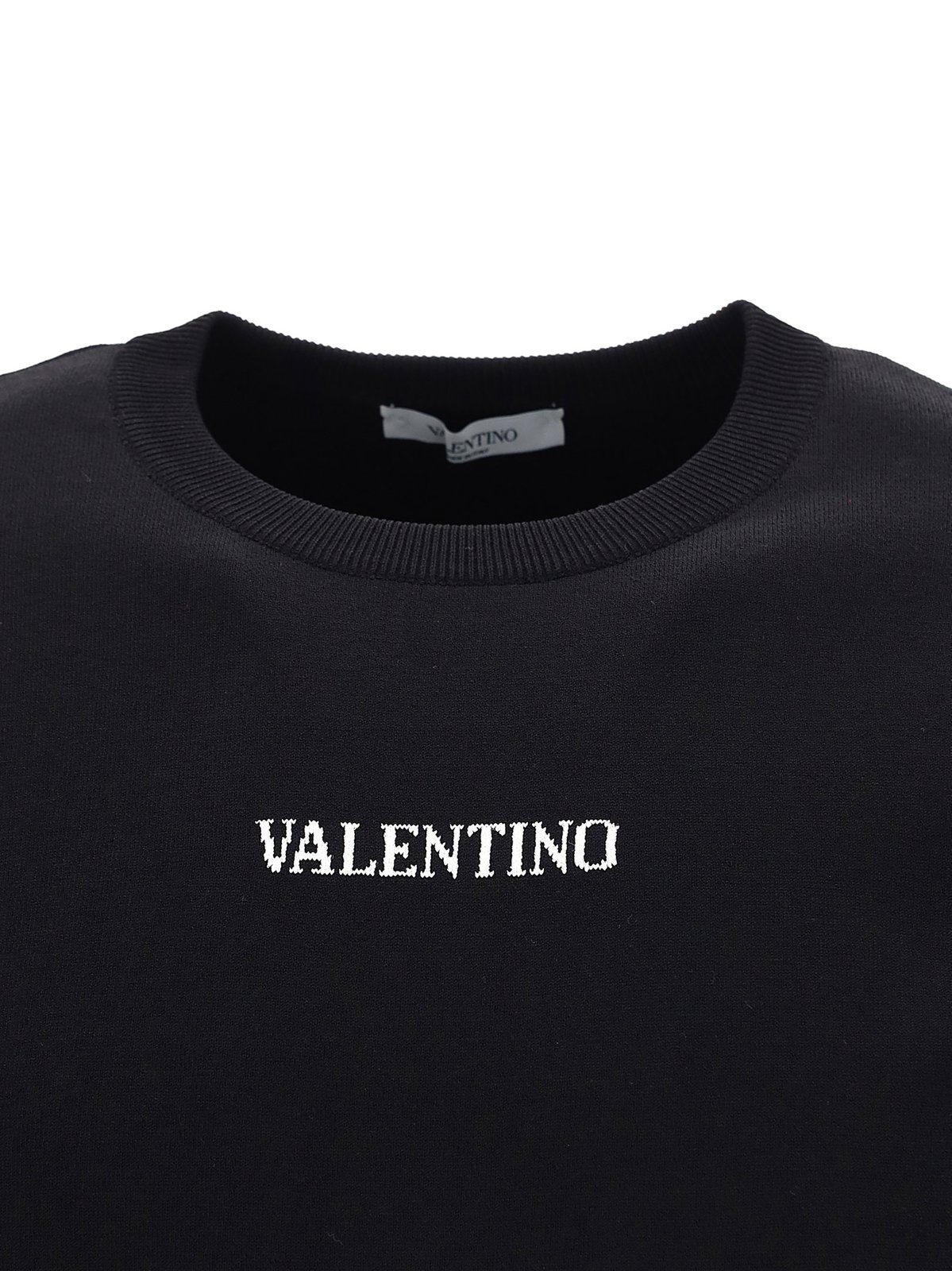 Valentino Jacquard-Logo-Langarmpullover