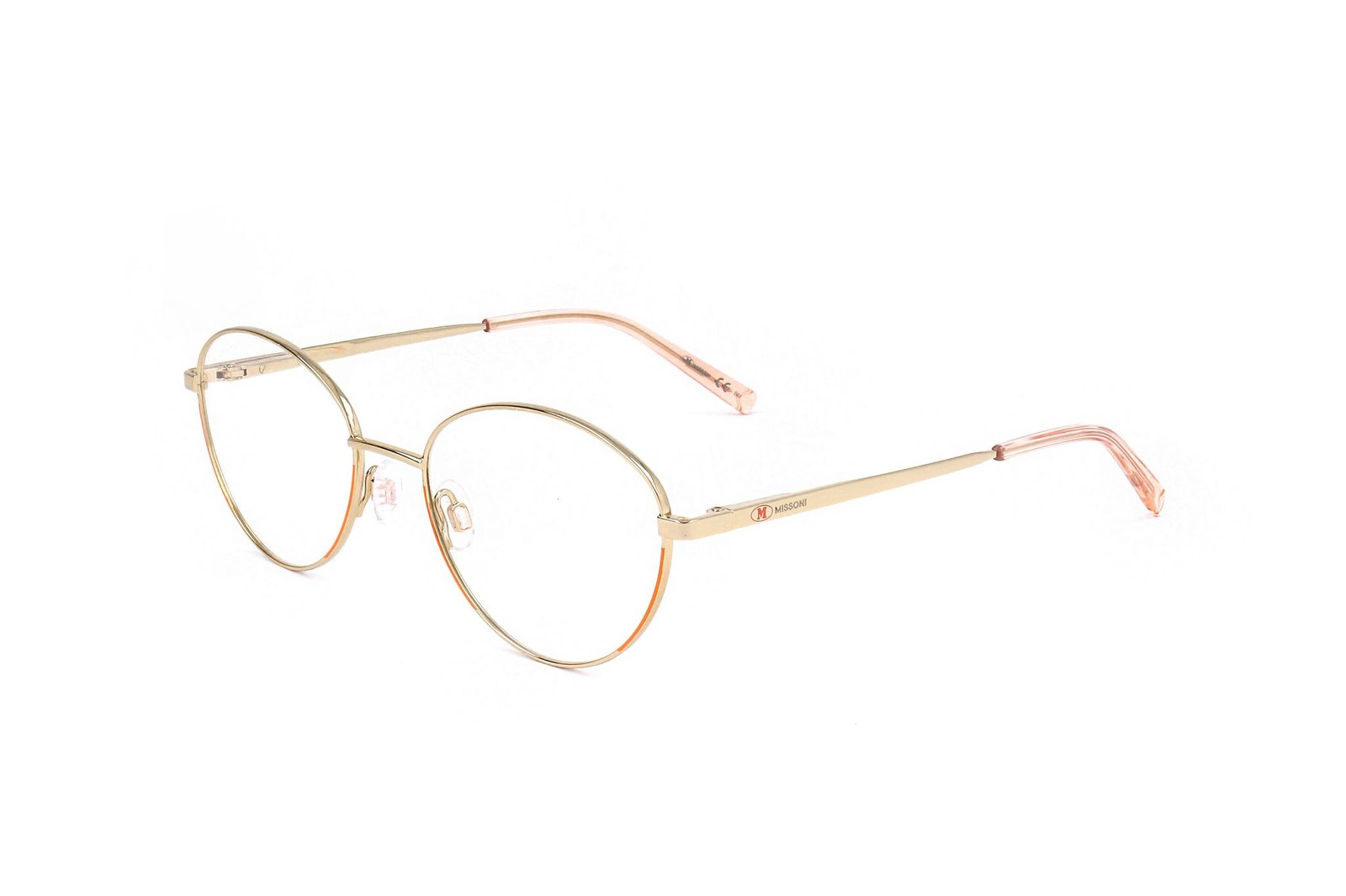 M Missoni Brille mit rundem Rahmen