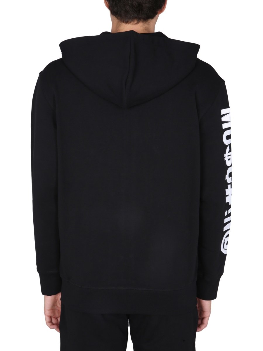 Moschino Kapuzenjacke mit Symbol-Logo-Print