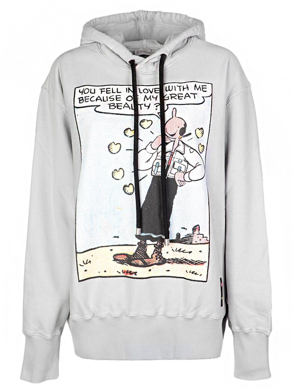 Moncler X Olivia Oyl bedruckter Hoodie mit Kordelzug