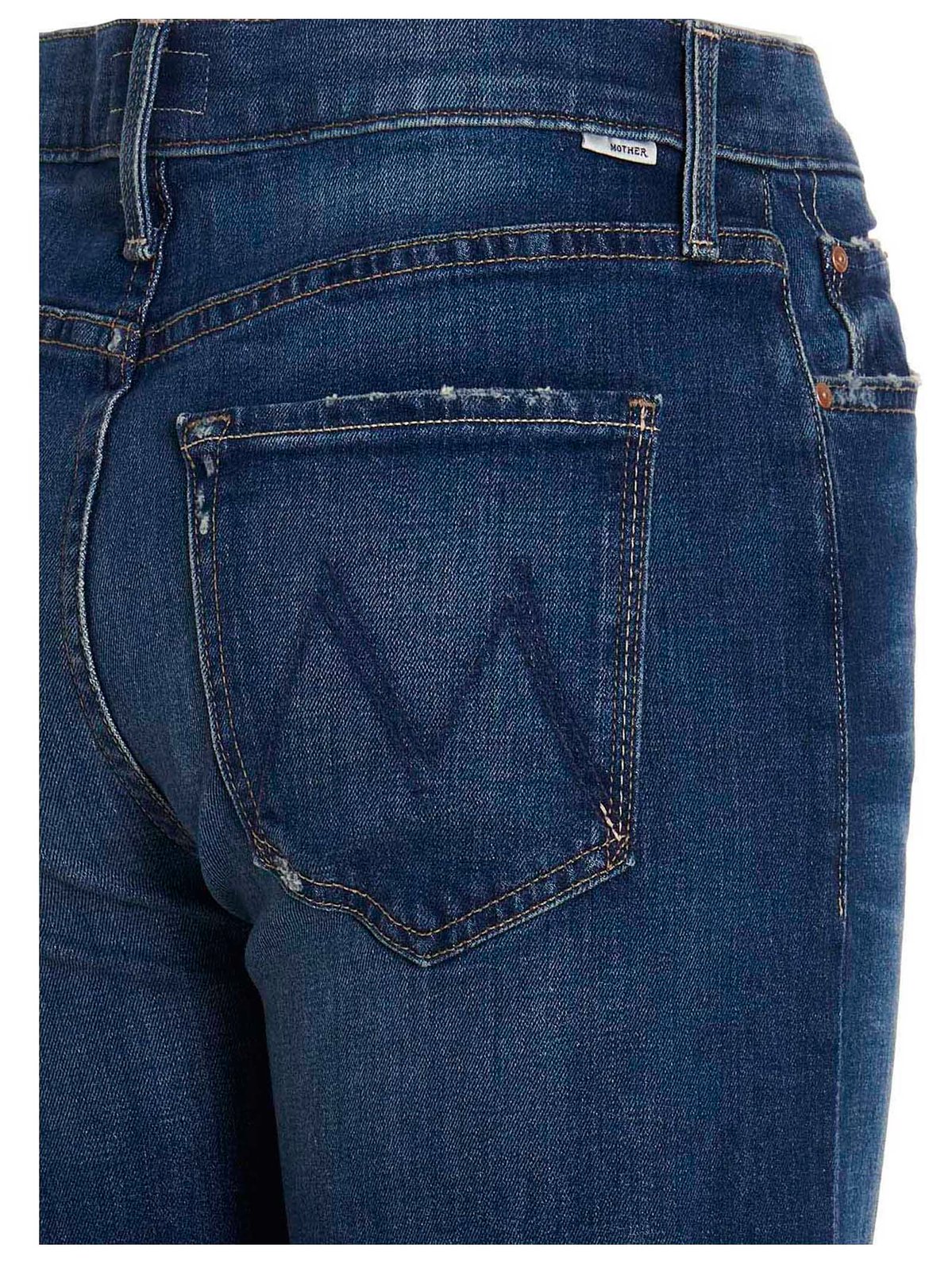 Mother Mid-Rise Wide Leg Jeans