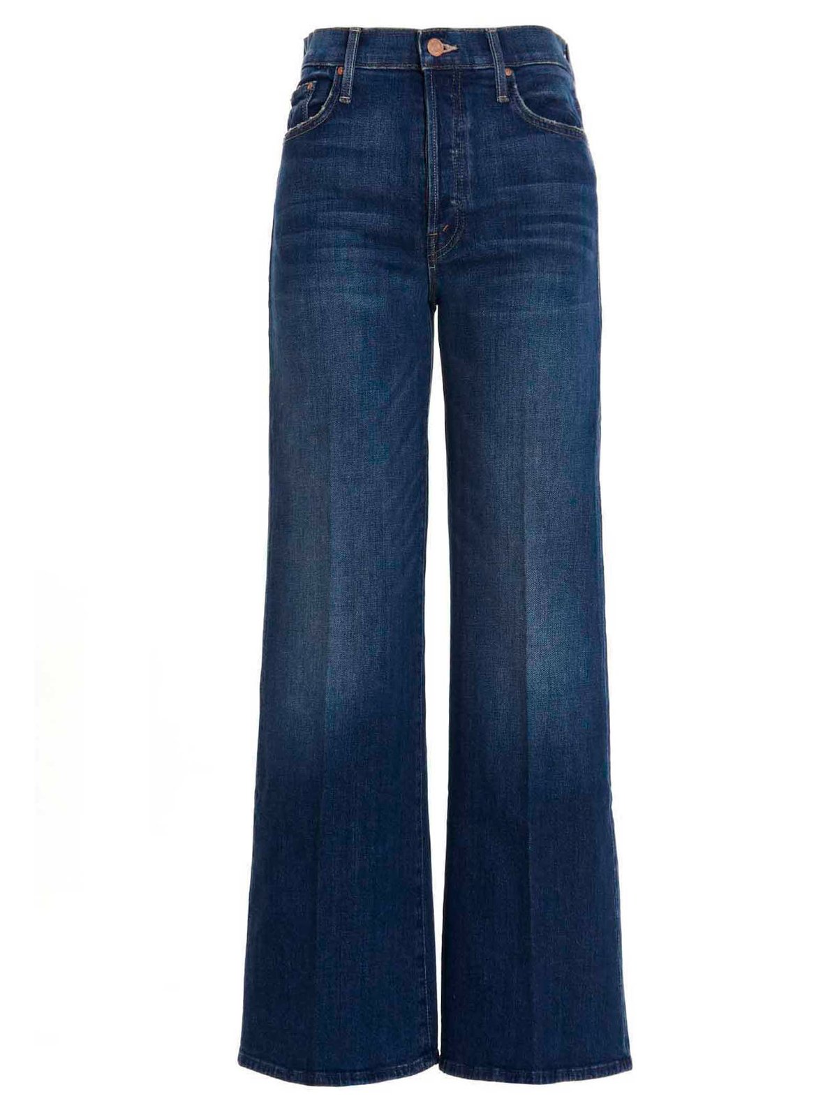 Mother Mid-Rise Wide Leg Jeans