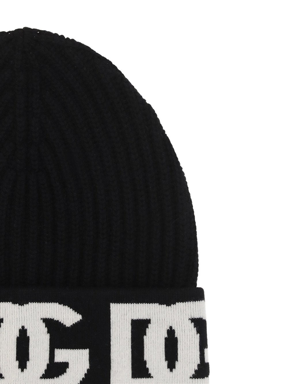 Dolce & Gabbana Logo Intarsia Knitted Beanie