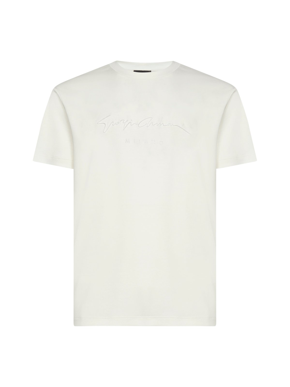 Giorgio Armani Logo Embroidered Crewneck T-Shirt