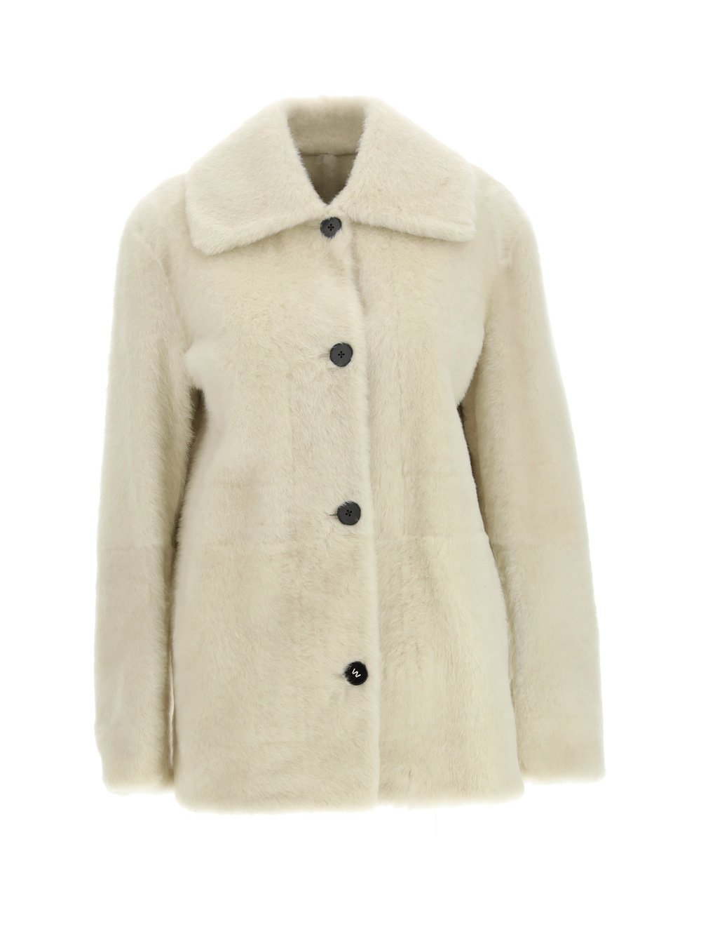 Jil Sander Reversible Buttoned Shearling Jacket 2 Jil Sander Reversible Buttoned Shearling Jacket