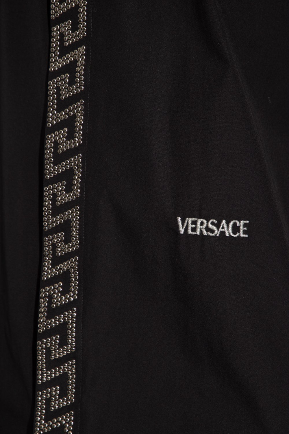 Versace Logo Detailed Embellished Shirt