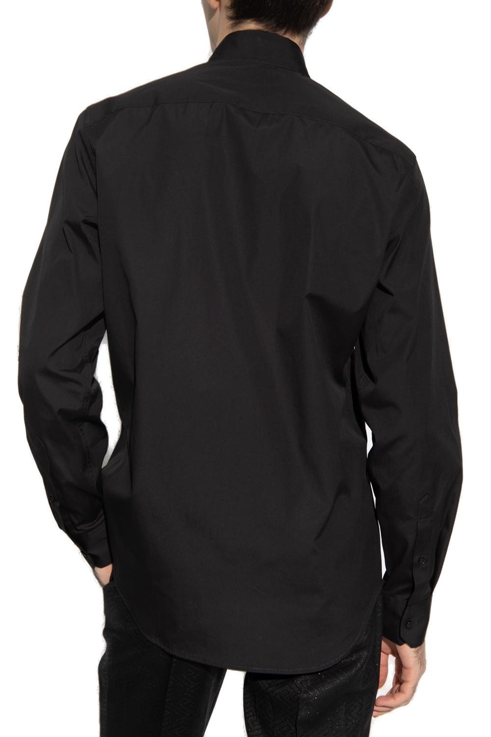 Versace Logo Detailed Embellished Shirt