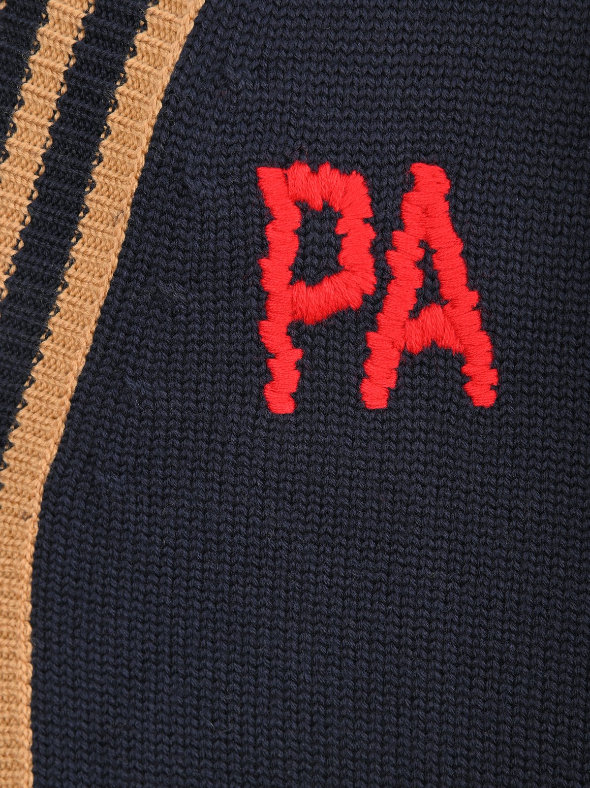 Palm Angels Bear Intarsia Knit Cardigan