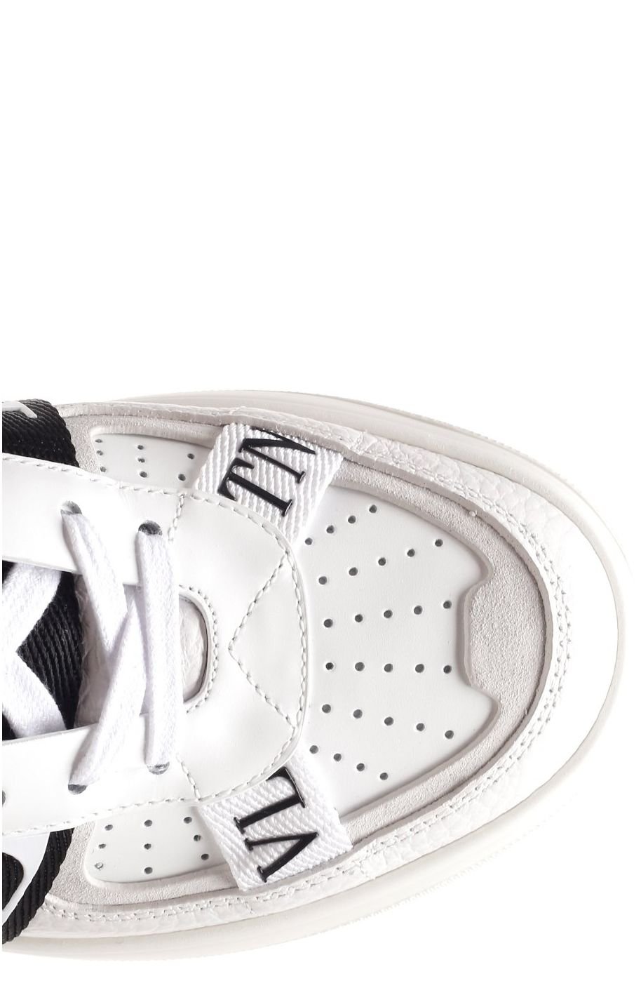 Valentino VLTN Round Toe Mid-Top Sneakers
