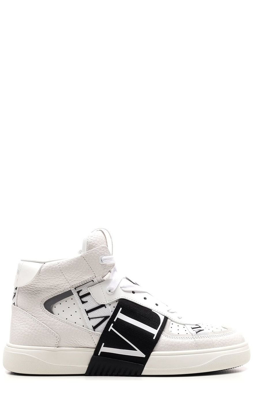 Valentino VLTN Round Toe Mid-Top Sneakers