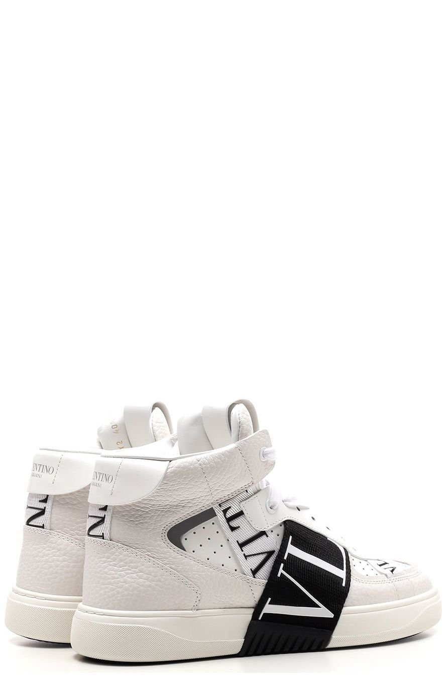 Valentino VLTN Round Toe Mid-Top Sneakers