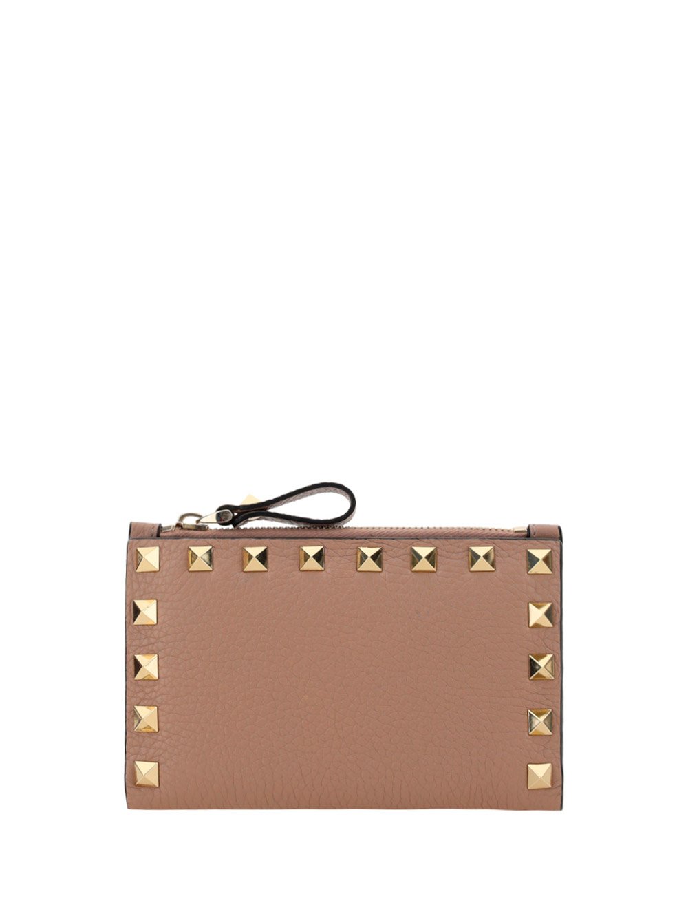 Valentino Garavani Rockstud Logo Detailed Wallet