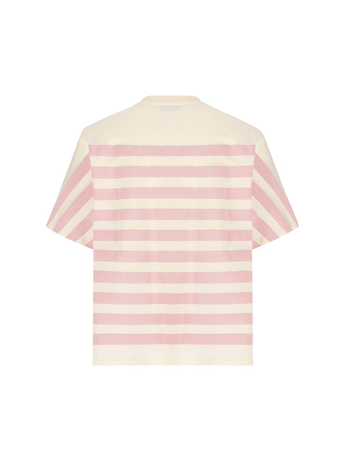 Moncler Enfant Logo Printed Striped Crewneck T-Shirt