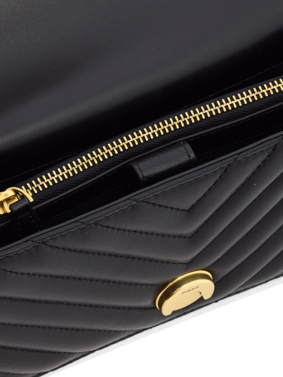 Pinko Lady Love Puff Chevron Mini Crossbody Bag