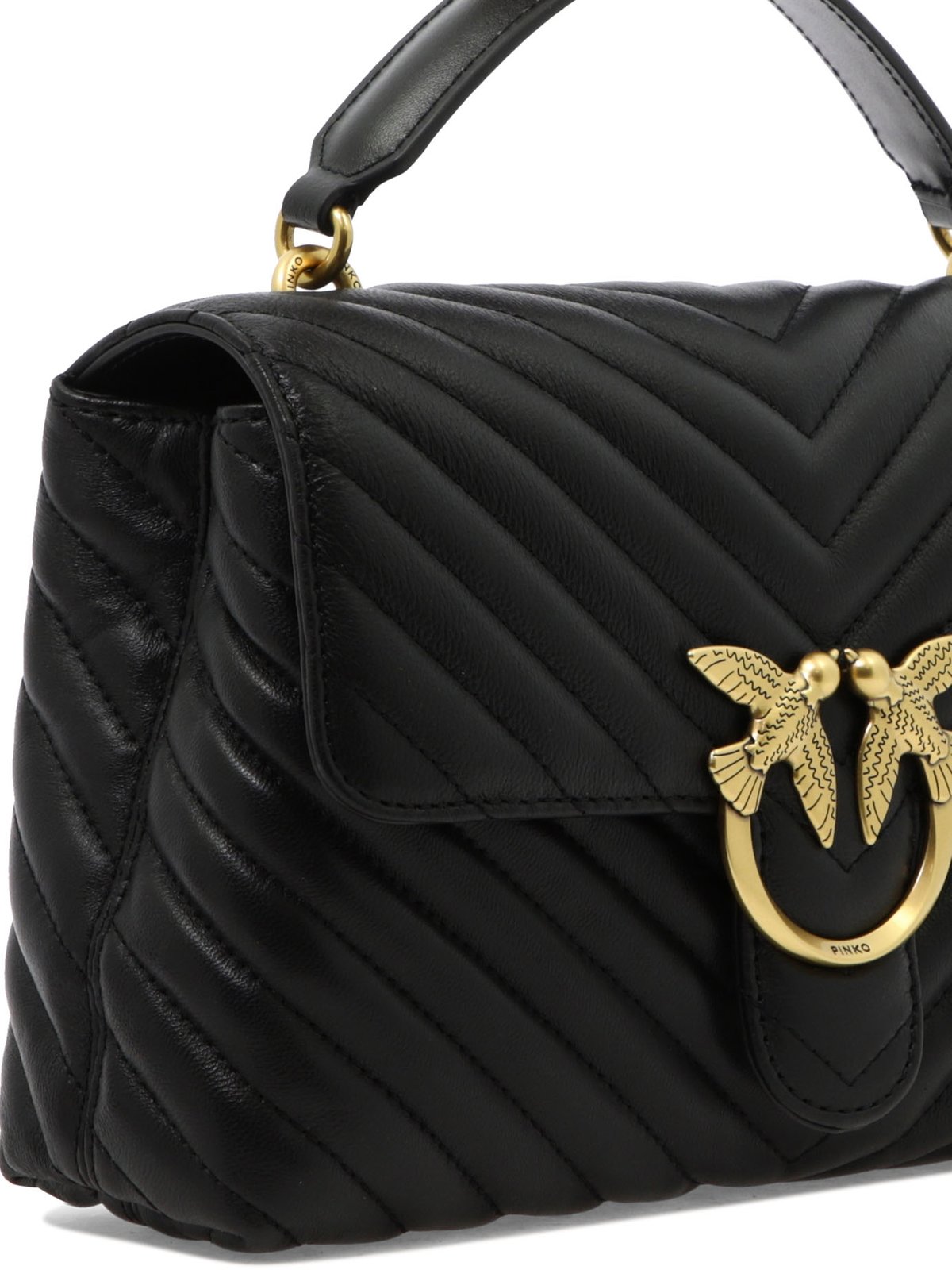 Pinko Lady Love Puff Chevron Mini Crossbody Bag