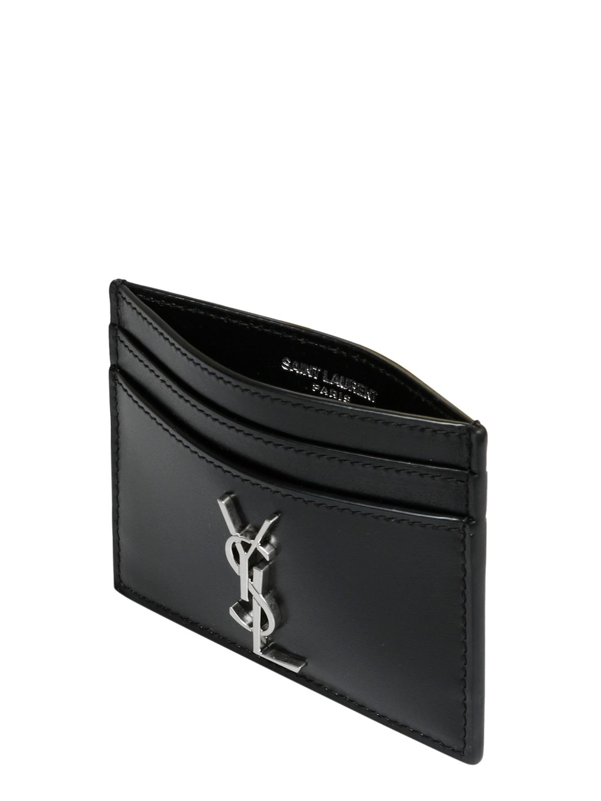 Saint Laurent Cassandre Logo Plaque Cardholder