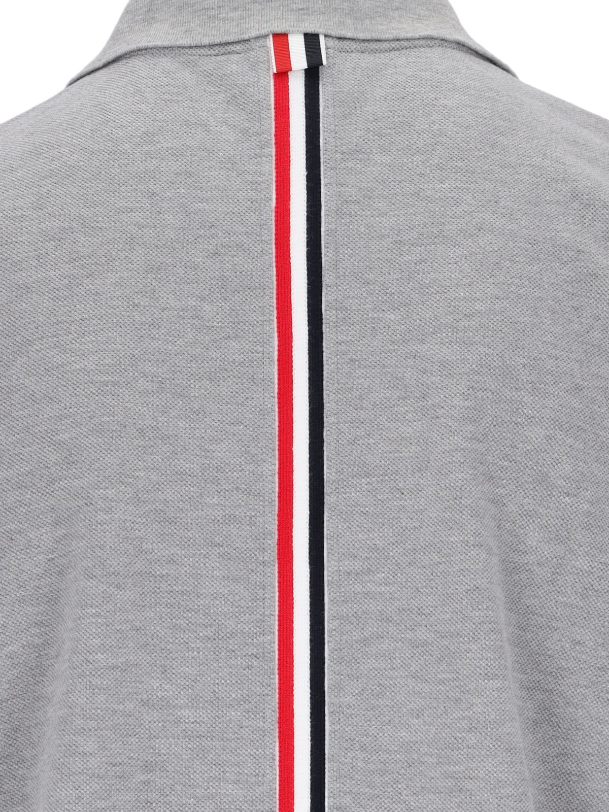Thom Browne Classic Pique Stripe Relaxed Polo Shirt