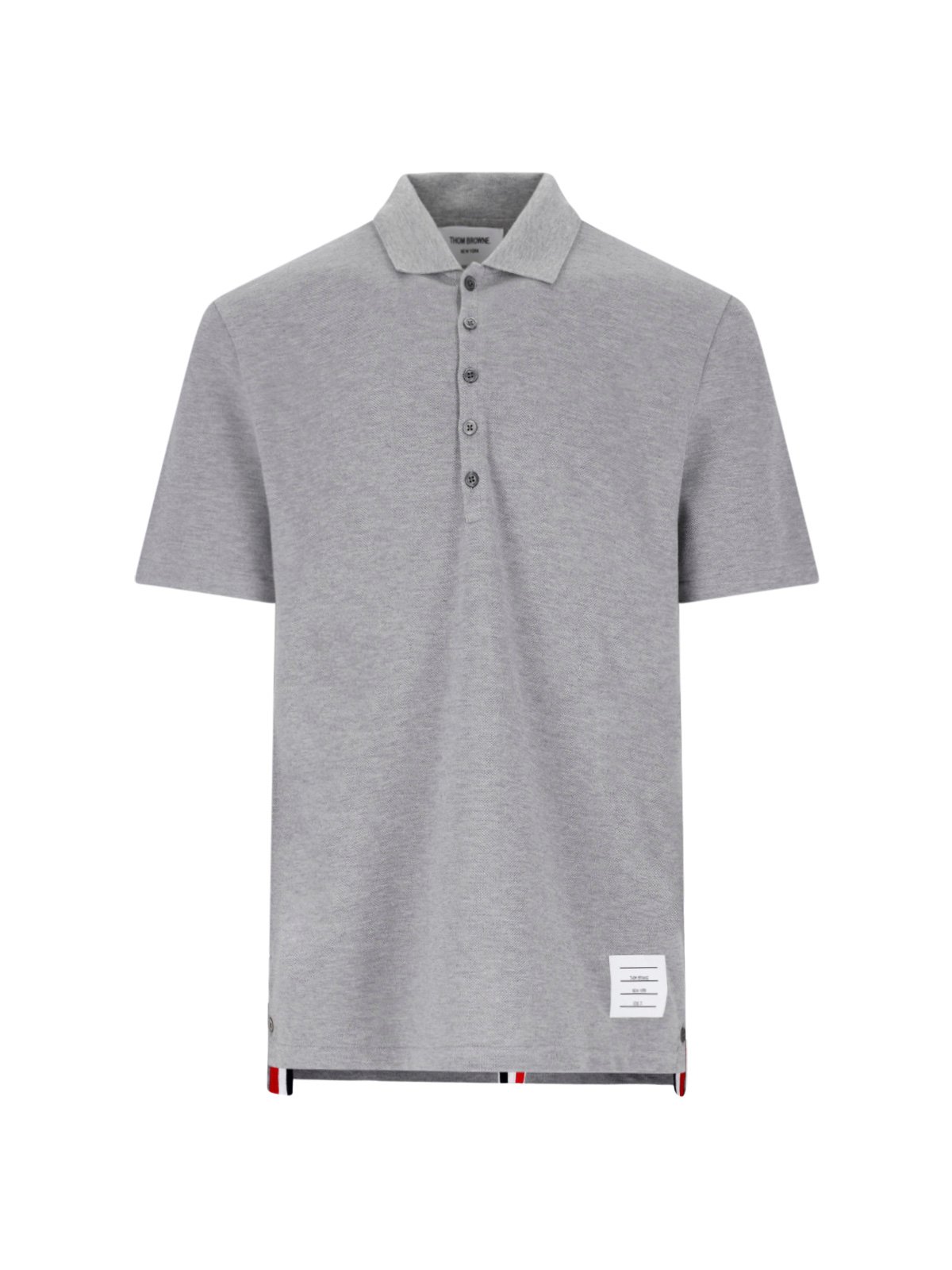 Thom Browne Classic Pique Stripe Relaxed Polo Shirt