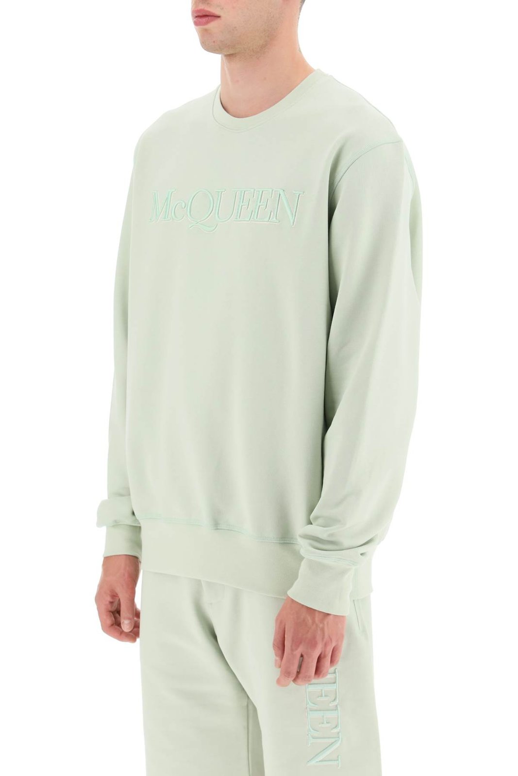 Alexander McQueen Logo Embroidered Crewneck Sweatshirt