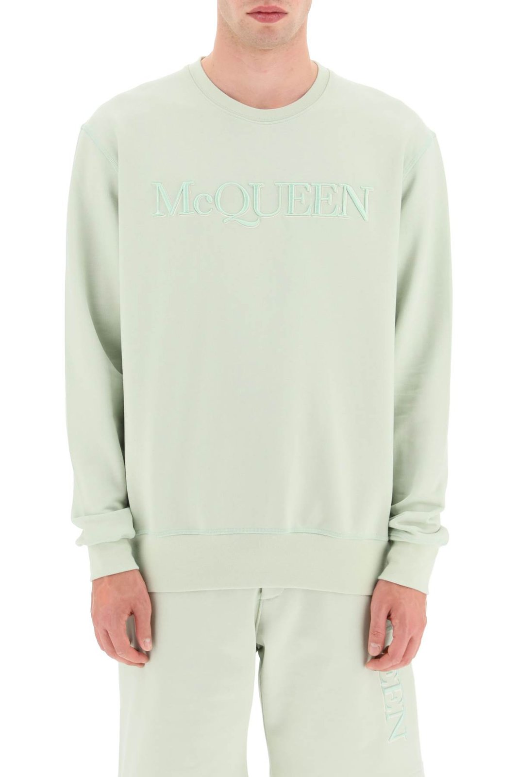 Alexander McQueen Logo Embroidered Crewneck Sweatshirt