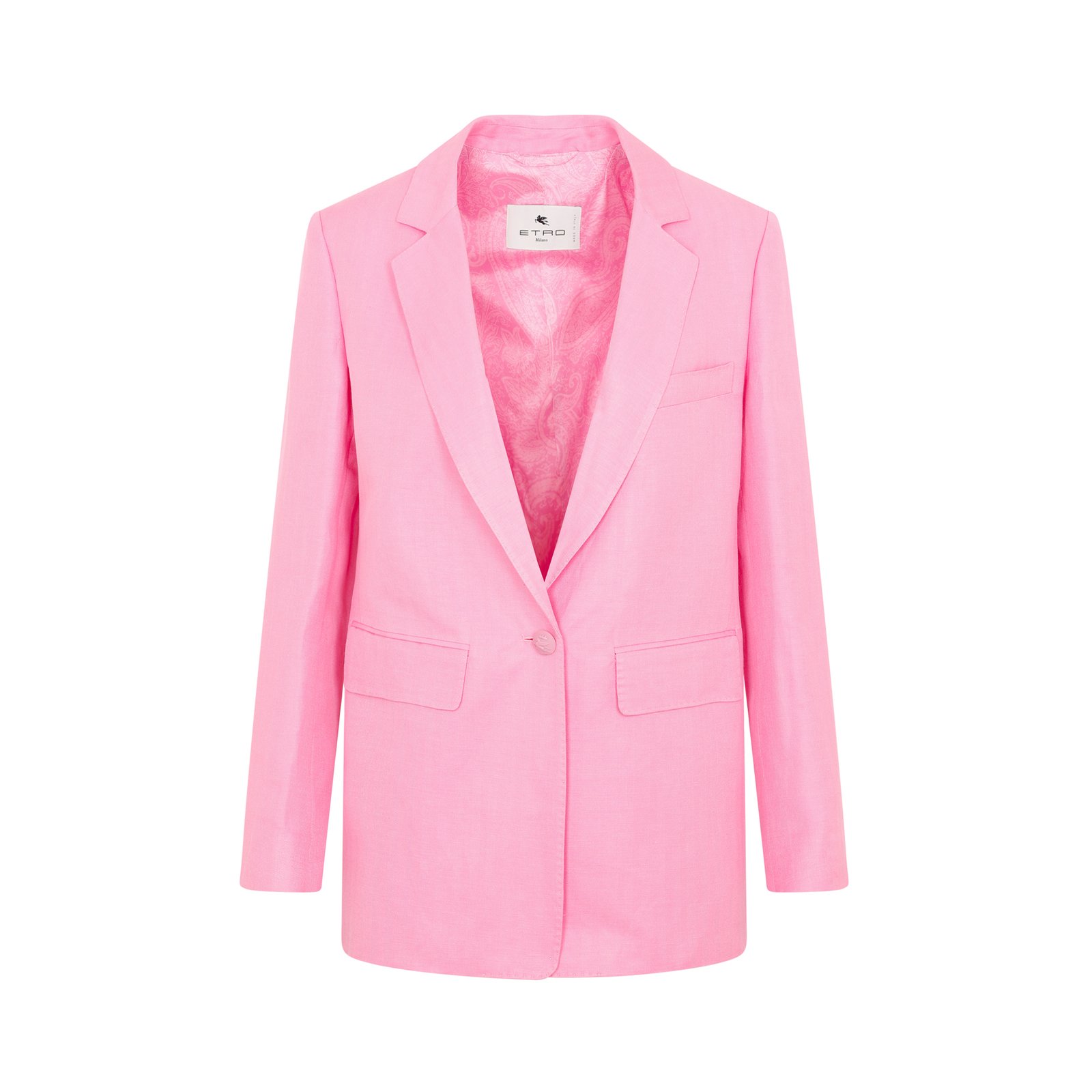 Etro Single Breasted Long-Sleeved Blazer