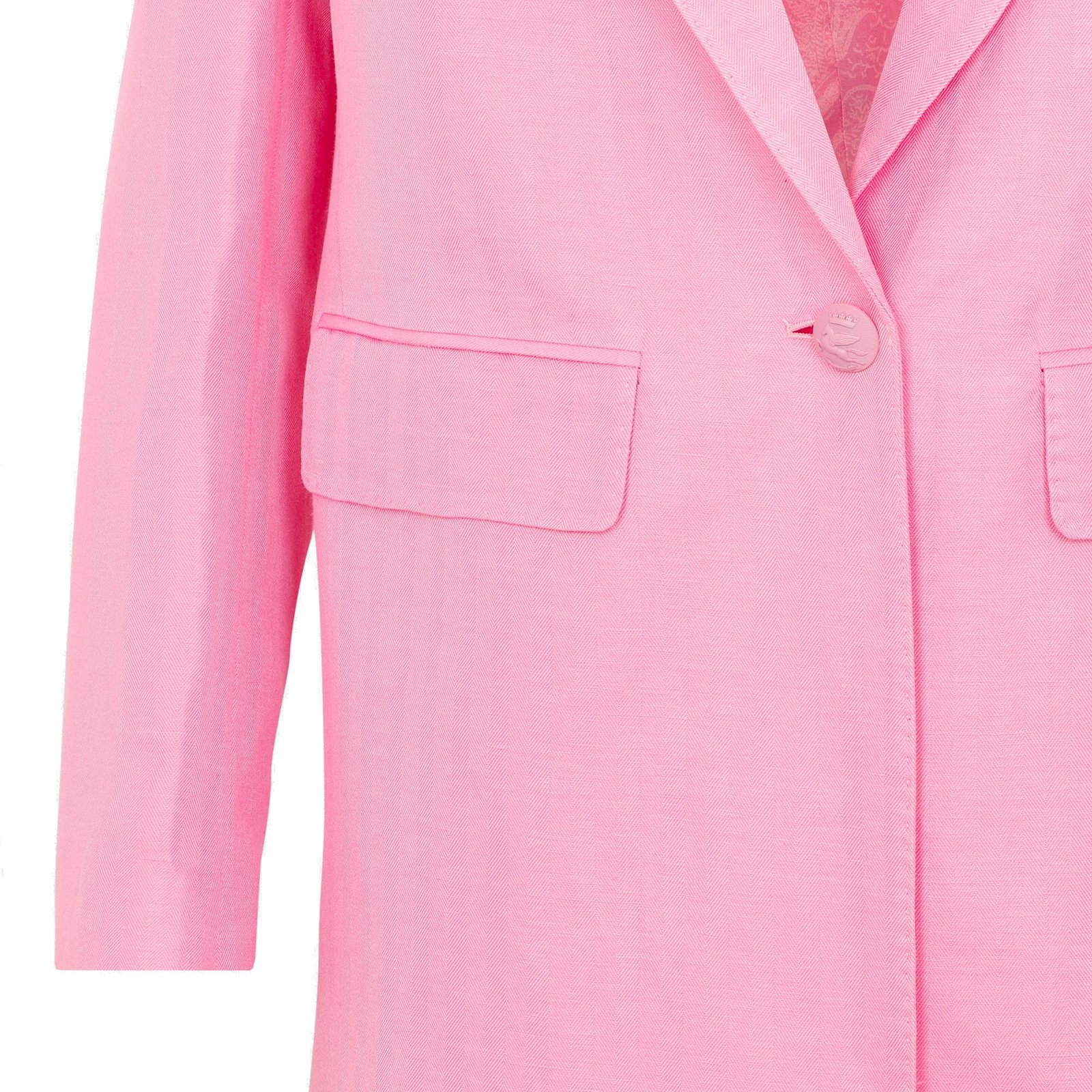Etro Single Breasted Long-Sleeved Blazer