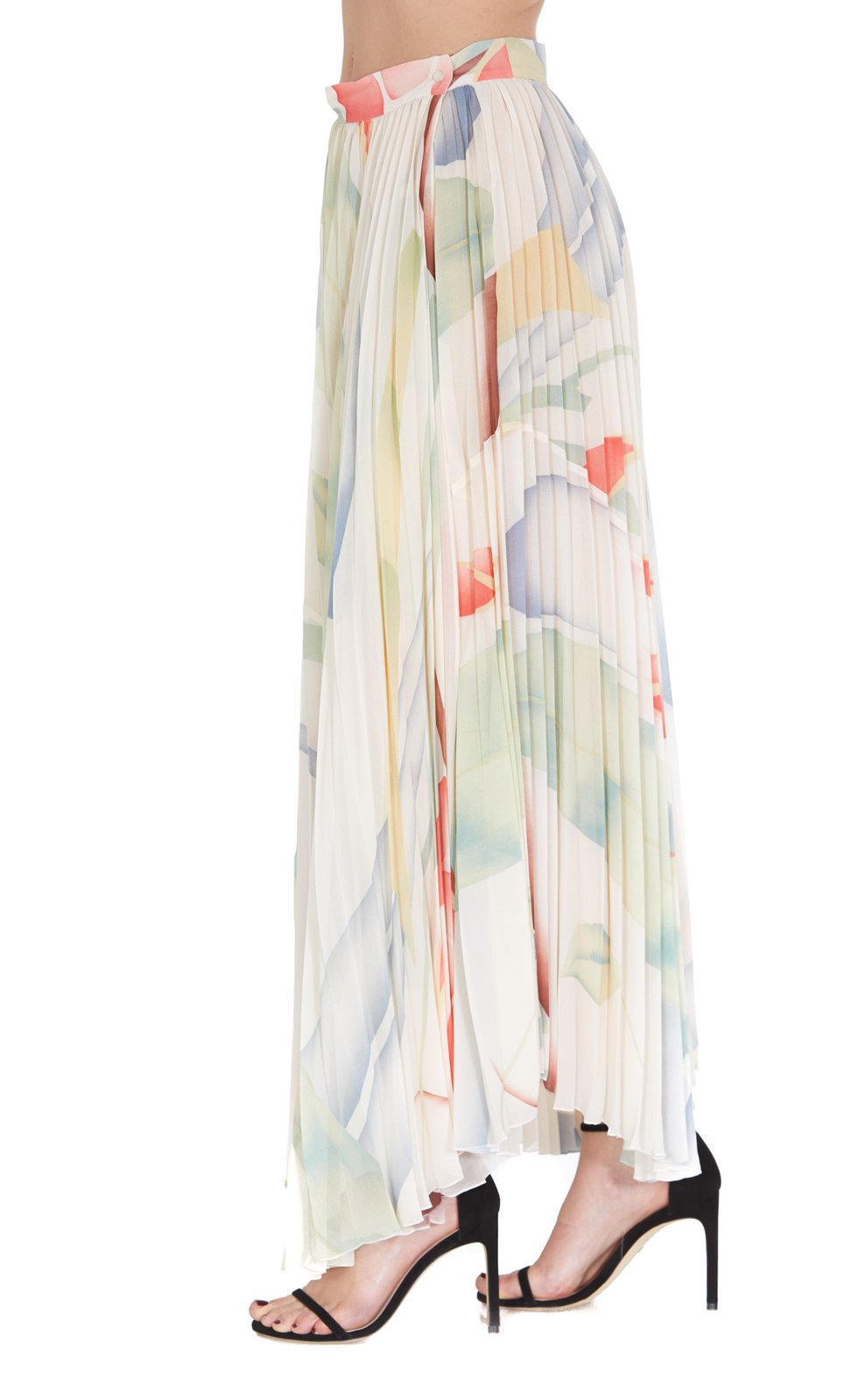 Etro Pleated Printed Skirt